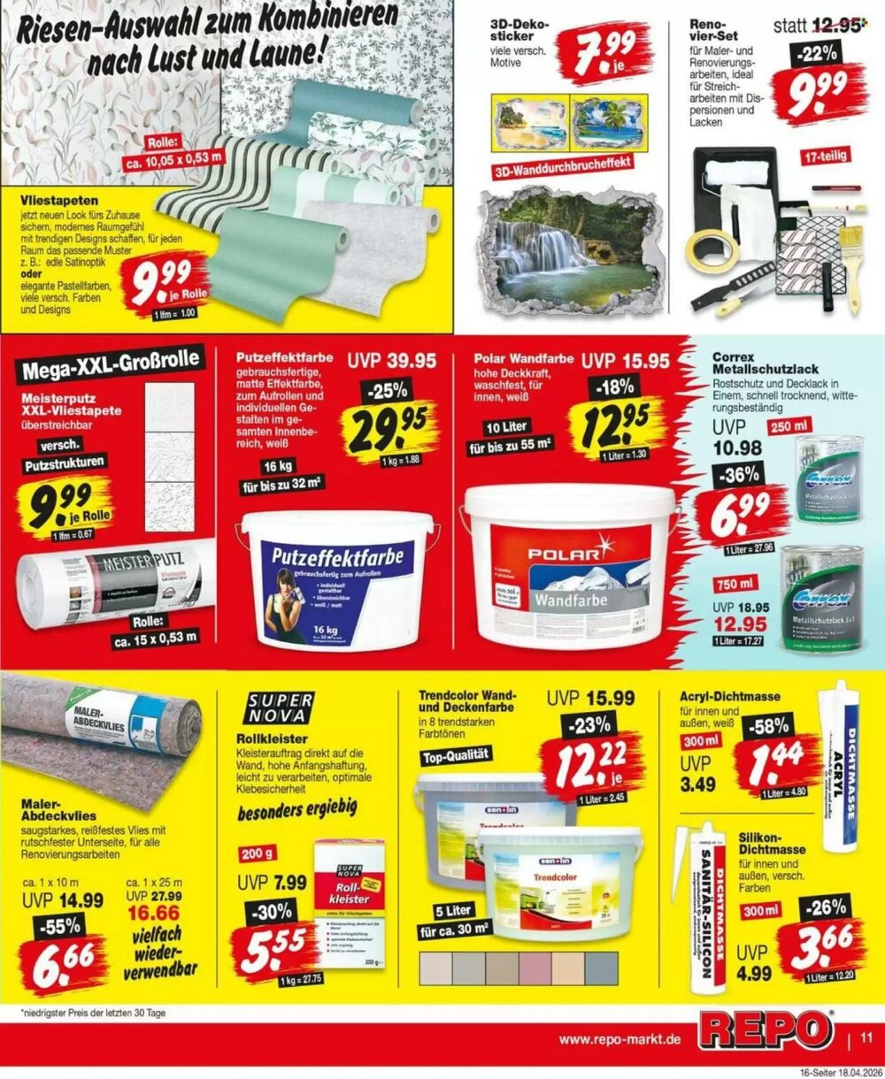 Repo Markt Prospekt (ab 20.04.2026) zum Blättern - Seite 11