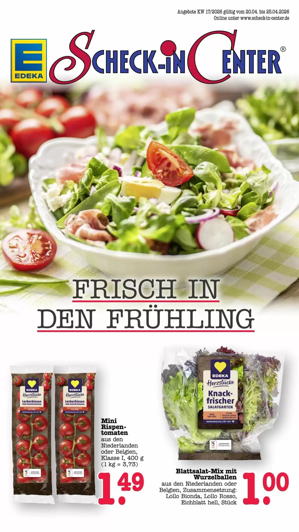 Scheck-in-Center Prospekt (ab 20.04.2026) zum Blättern - Seite 1