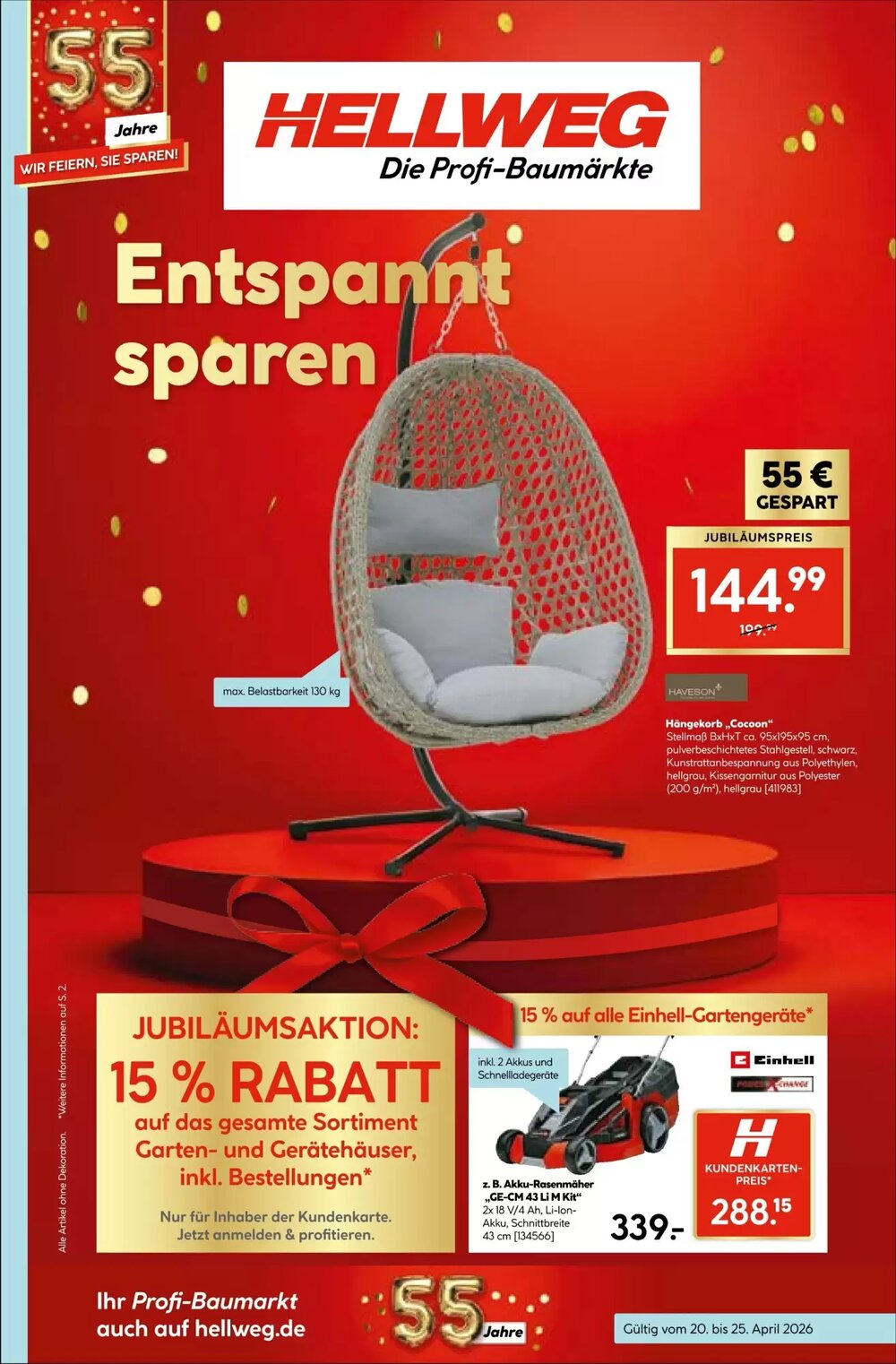 Hellweg Prospekt (ab 20.04.2026) zum Blättern - Seite 1