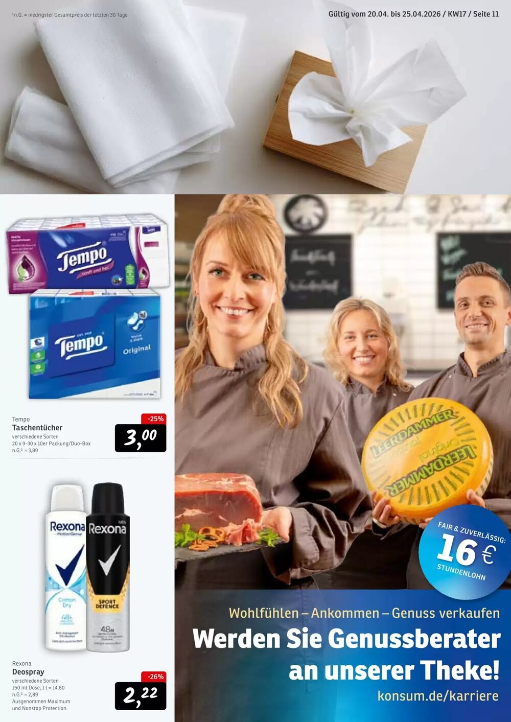 KONSUM Prospekt (ab 20.04.2026) zum Blättern - Seite 11