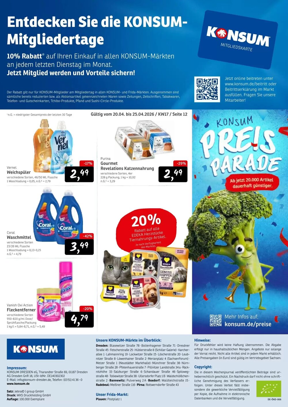 KONSUM Prospekt (ab 20.04.2026) zum Blättern - Seite 12