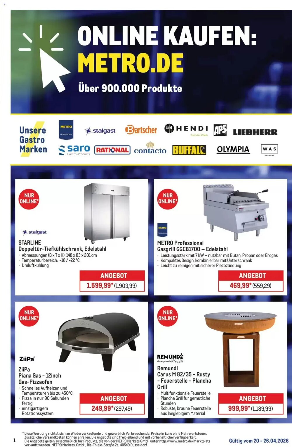 METRO Prospekt (ab 20.04.2026) zum Blättern - Seite 1
