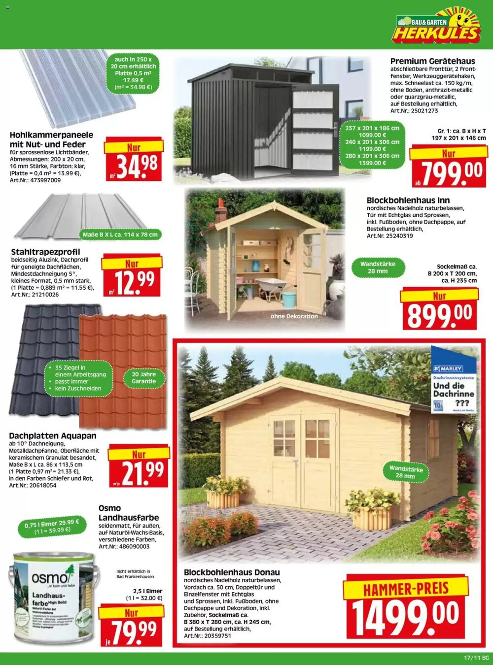 Herkules Baumarkt Prospekt (ab 20.04.2026) zum Blättern - Seite 11