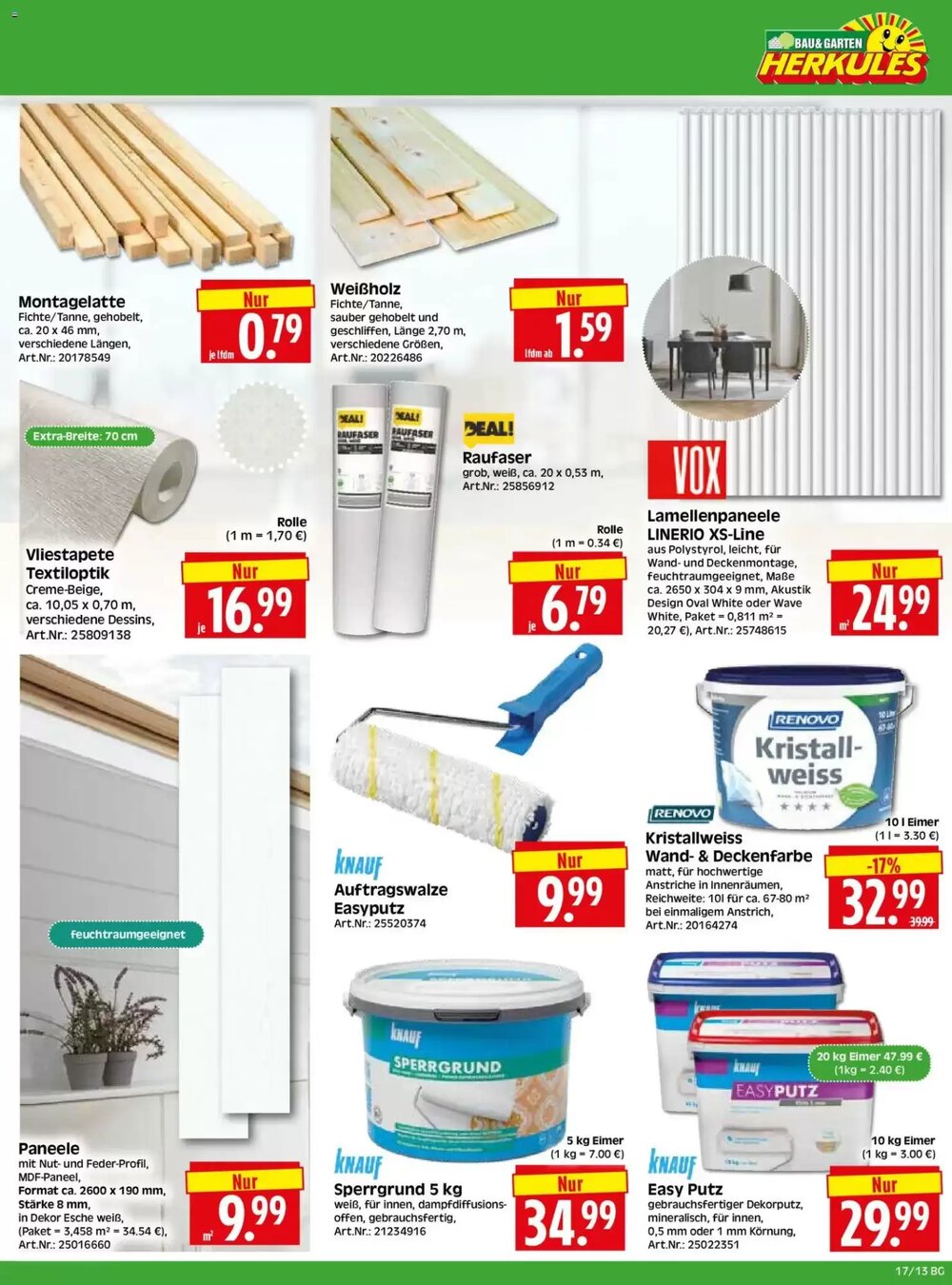 Herkules Baumarkt Prospekt (ab 20.04.2026) zum Blättern - Seite 13