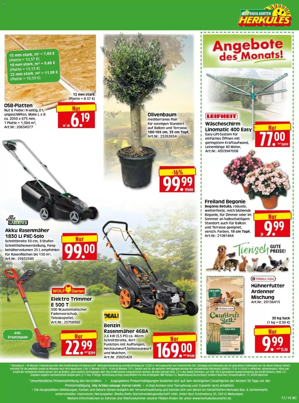 Herkules Baumarkt Prospekt (ab 20.04.2026) zum Blättern - Seite 16
