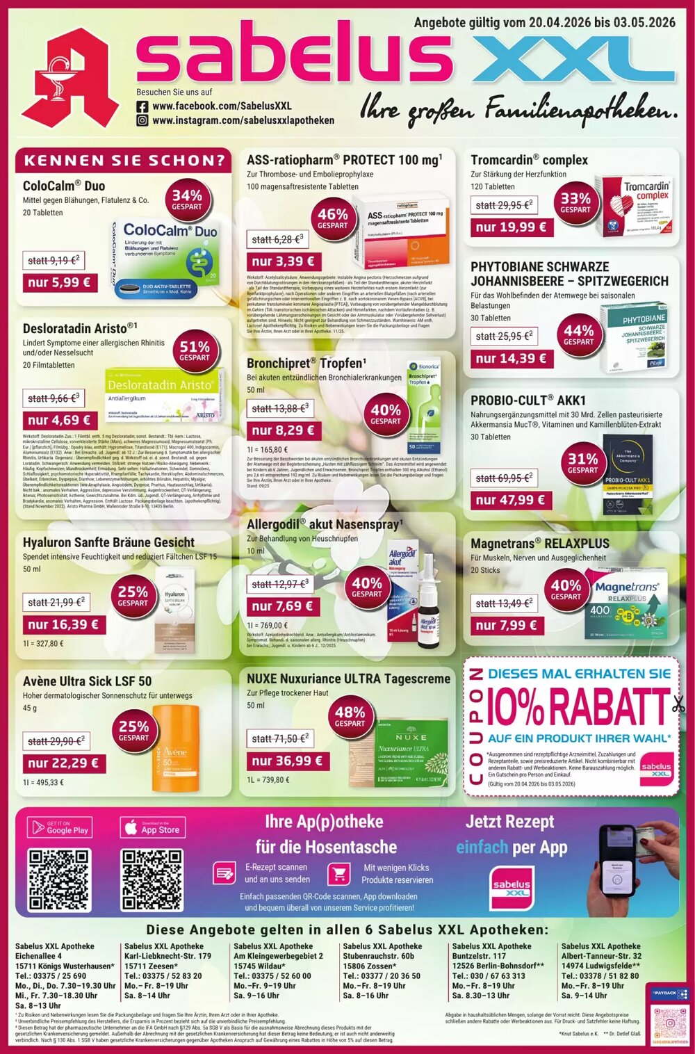 Sabelus XXL Prospekt (ab 20.04.2026) zum Blättern - Seite 1