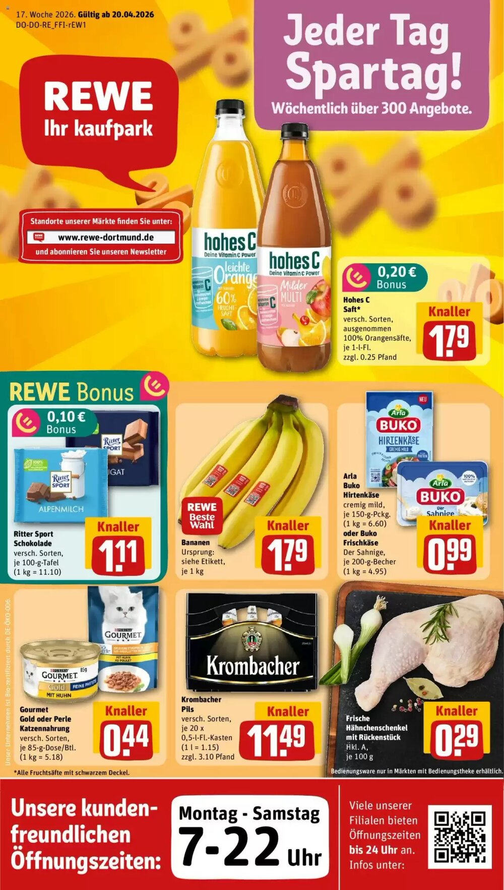 REWE Kaufpark Prospekt (ab 20.04.2026) zum Blättern - Seite 1