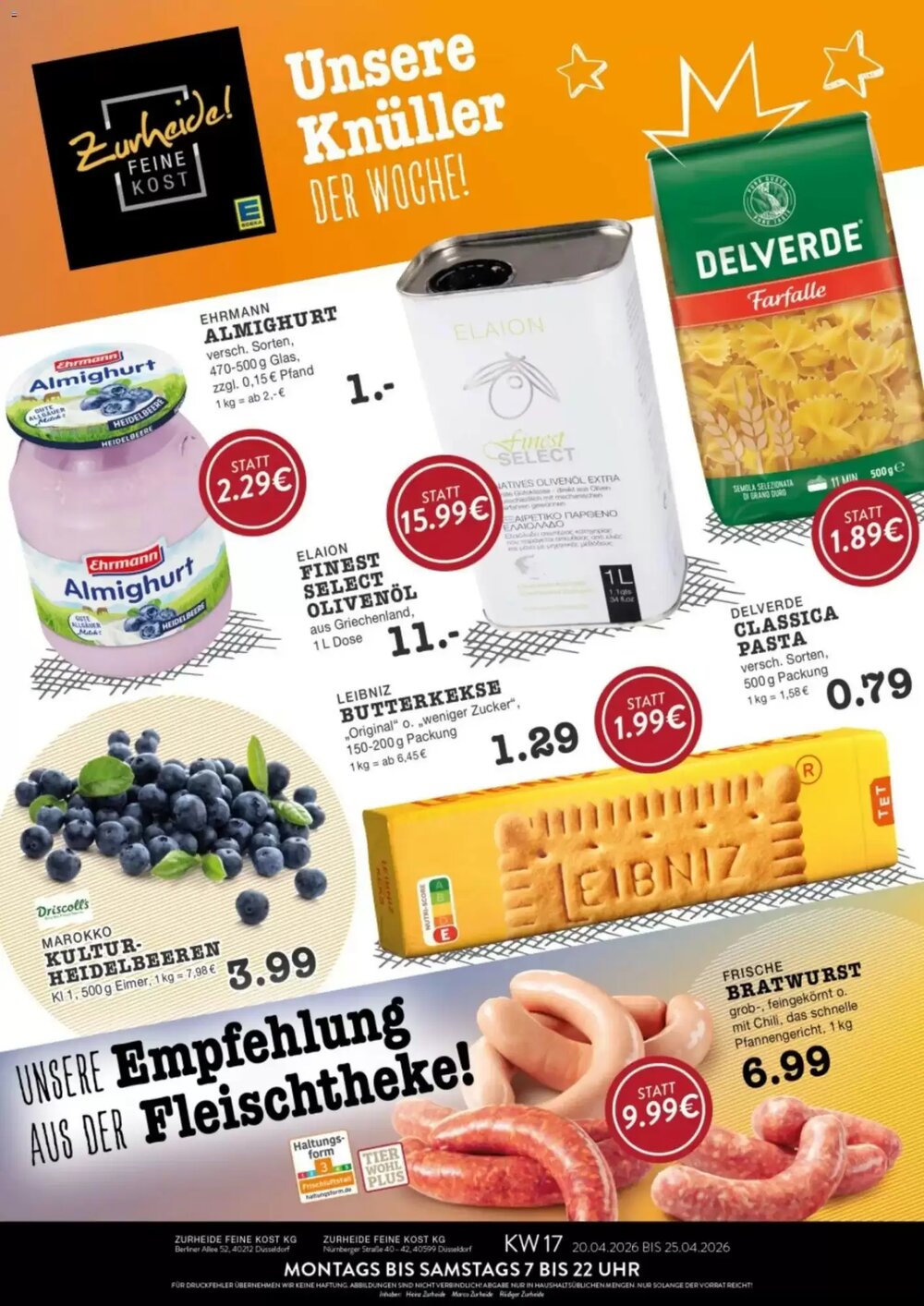 Edeka Zurheide Prospekt (ab 20.04.2026) zum Blättern - Seite 1
