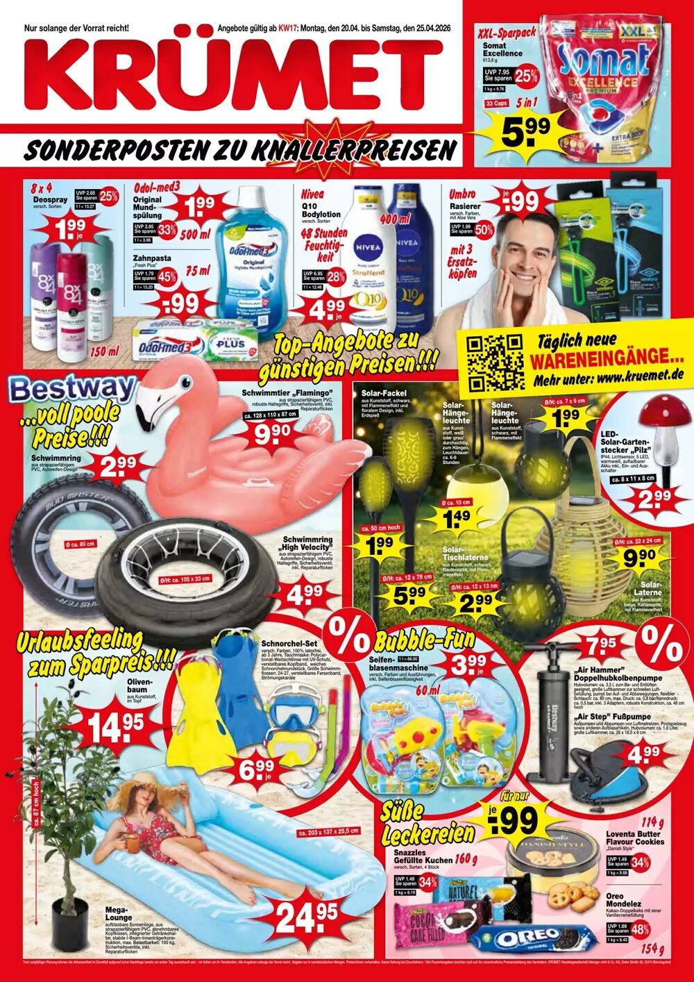 Krümet Sonderposten Prospekt (ab 20.04.2026) zum Blättern - Seite 1