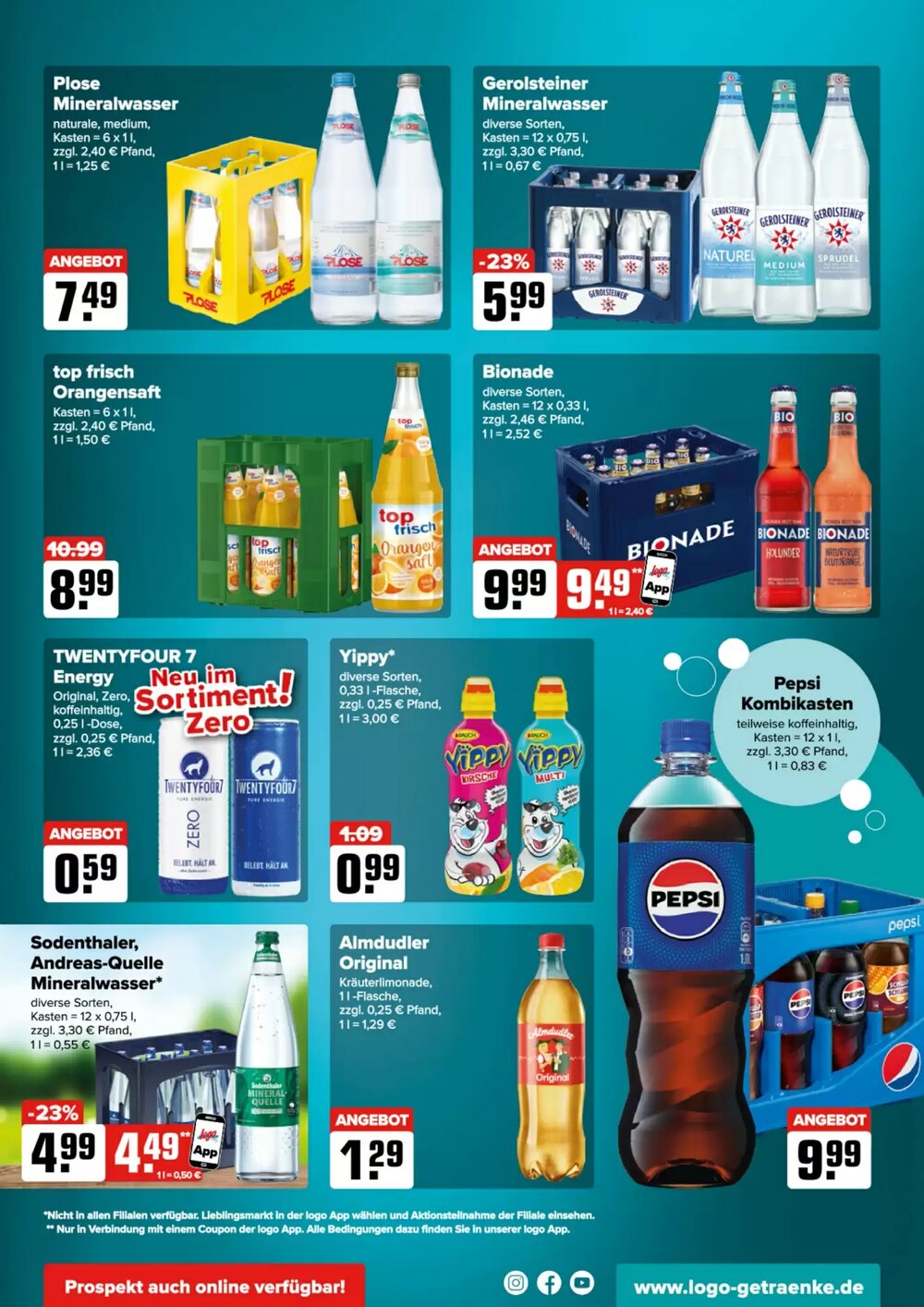 Logo Getränkemarkt Prospekt (ab 20.04.2026) zum Blättern - Seite 3