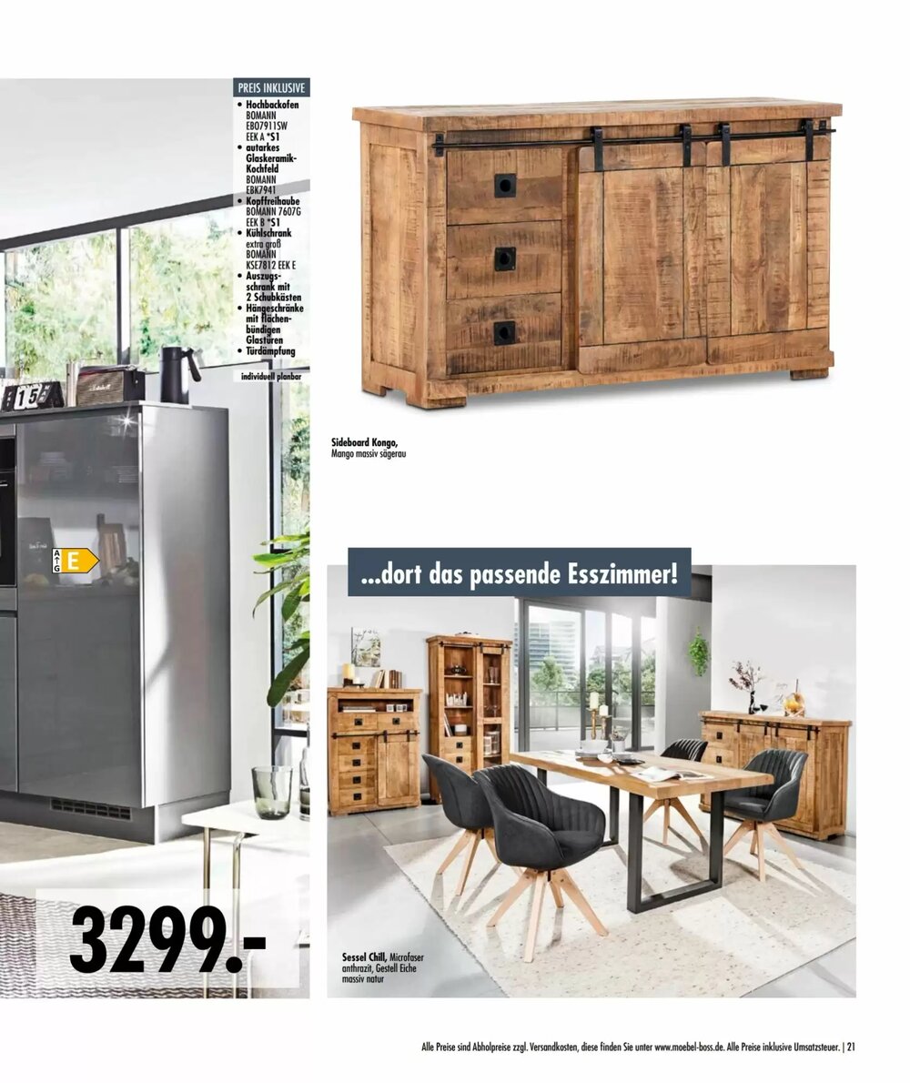 Möbel Boss Prospekt (ab 21.04.2026) zum Blättern - Seite 21