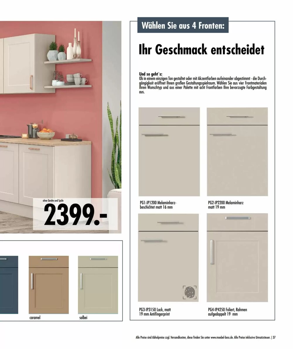 Möbel Boss Prospekt (ab 21.04.2026) zum Blättern - Seite 37