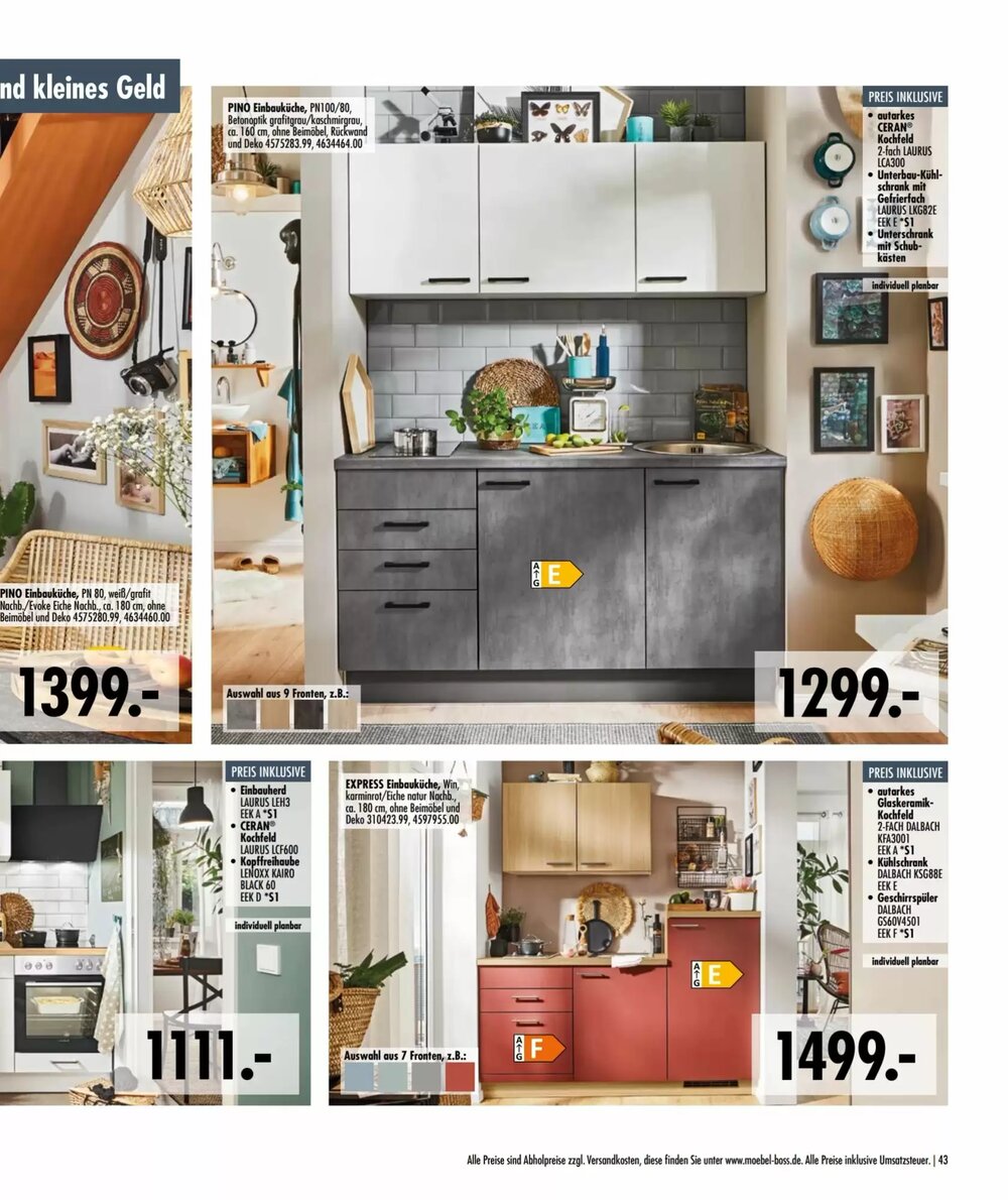 Möbel Boss Prospekt (ab 21.04.2026) zum Blättern - Seite 43