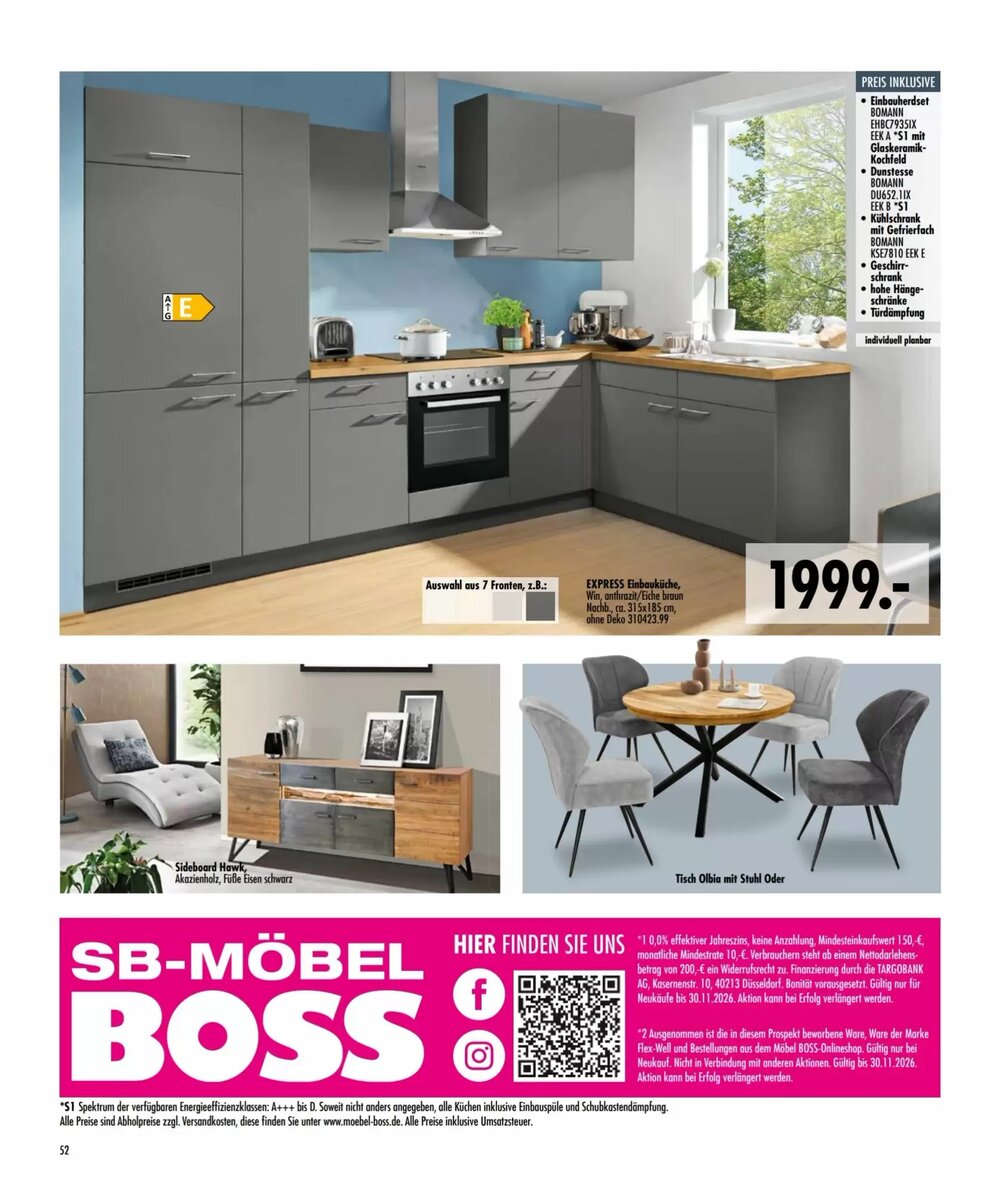 Möbel Boss Prospekt (ab 21.04.2026) zum Blättern - Seite 52