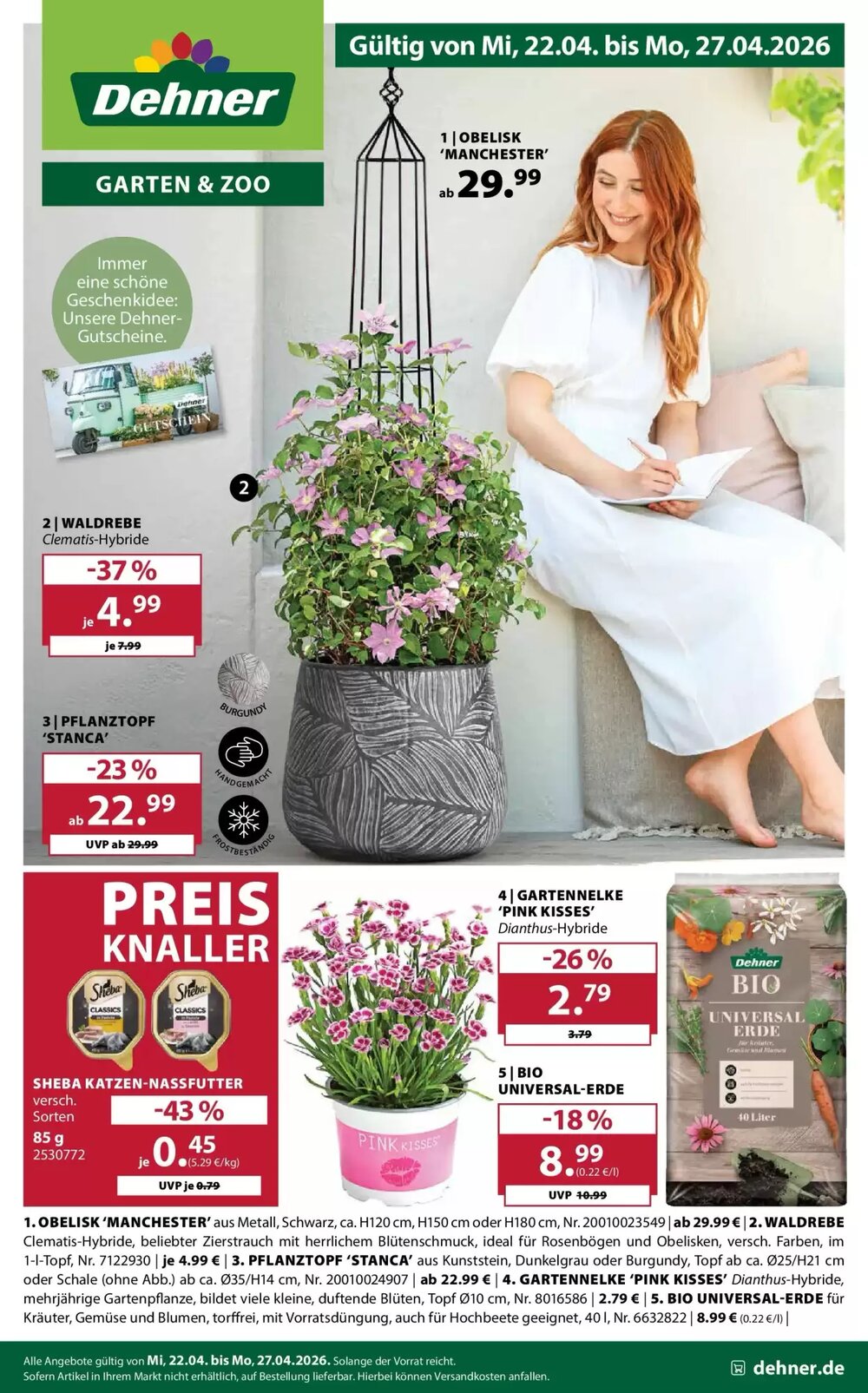Dehner Prospekt (ab 21.04.2026) zum Blättern - Seite 1