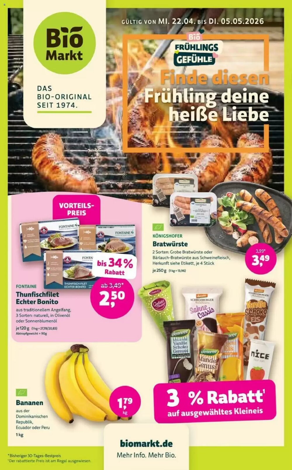 Biomarkt Prospekt (ab 22.04.2026) zum Blättern - Seite 1