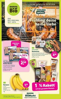 Denns BioMarkt Prospekt (ab 22.04.2026) zum Blättern