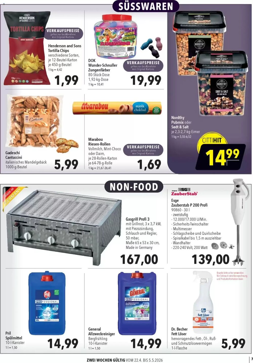 CITTI Markt Prospekt (ab 22.04.2026) zum Blättern - Seite 7