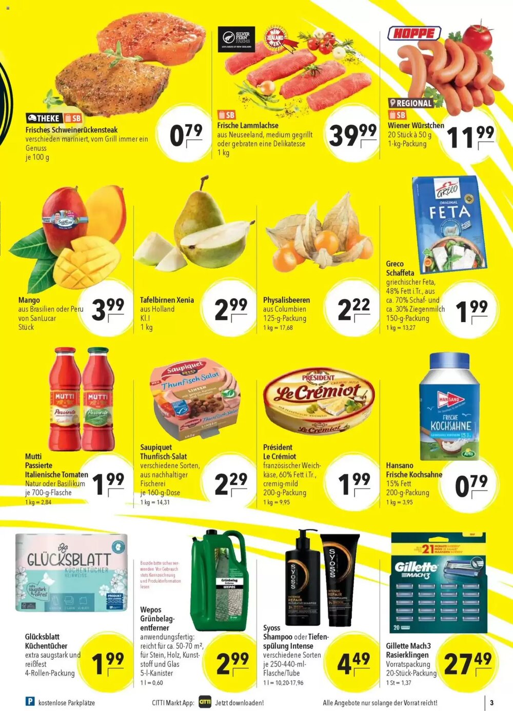 CITTI Markt Prospekt (ab 22.04.2026) zum Blättern - Seite 3