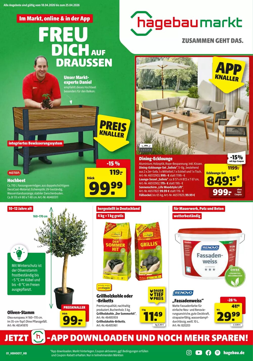 Leitermann Baumarkt Prospekt (ab 22.04.2026) zum Blättern - Seite 1