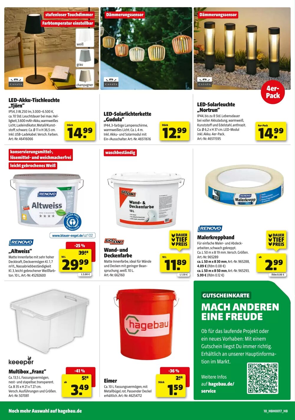 Leitermann Baumarkt Prospekt (ab 22.04.2026) zum Blättern - Seite 10