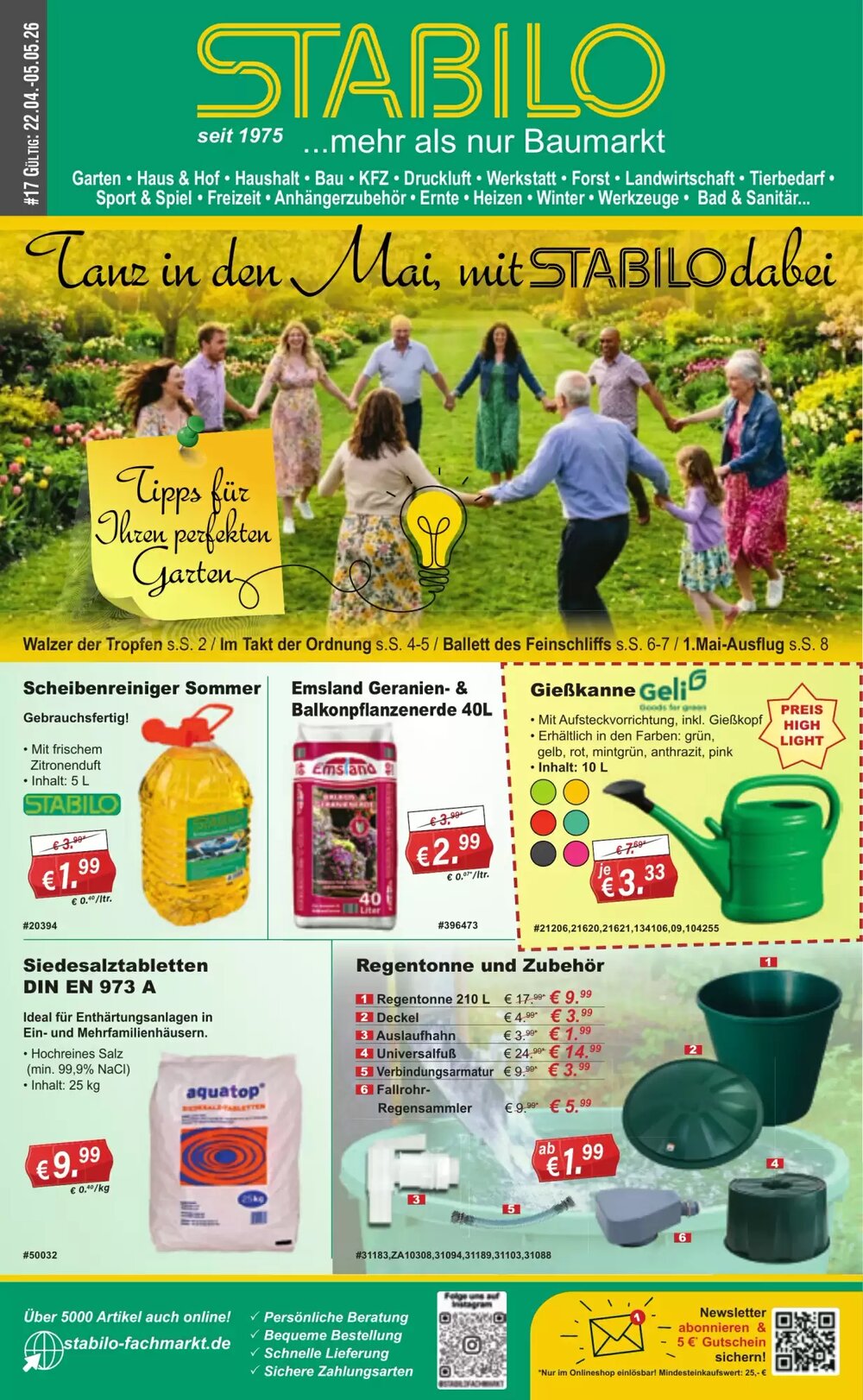 Stabilo Fachmarkt Prospekt (ab 22.04.2026) zum Blättern - Seite 1