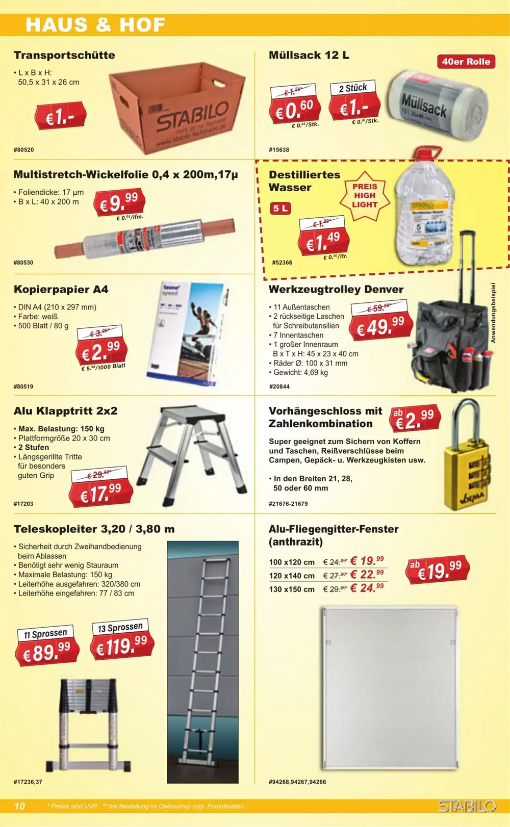Stabilo Fachmarkt Prospekt (ab 22.04.2026) zum Blättern - Seite 10