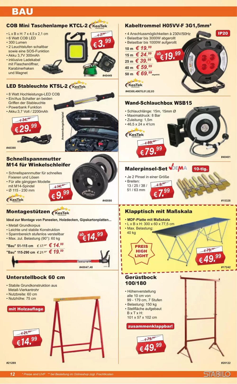 Stabilo Fachmarkt Prospekt (ab 22.04.2026) zum Blättern - Seite 12