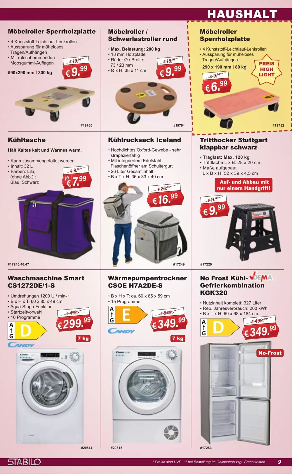 Stabilo Fachmarkt Prospekt (ab 22.04.2026) zum Blättern - Seite 9