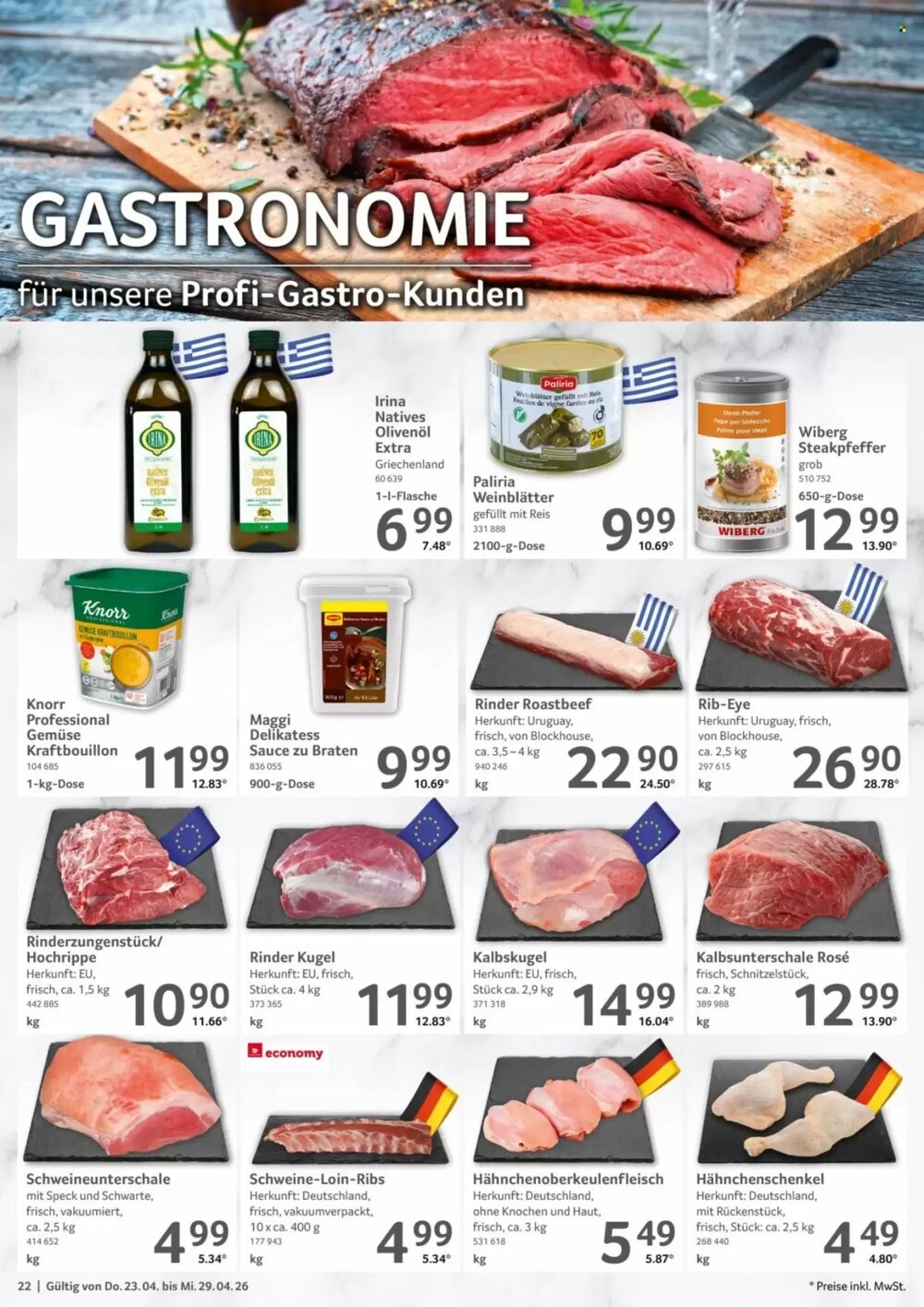Selgros Prospekt (ab 23.04.2026) zum Blättern - Seite 22