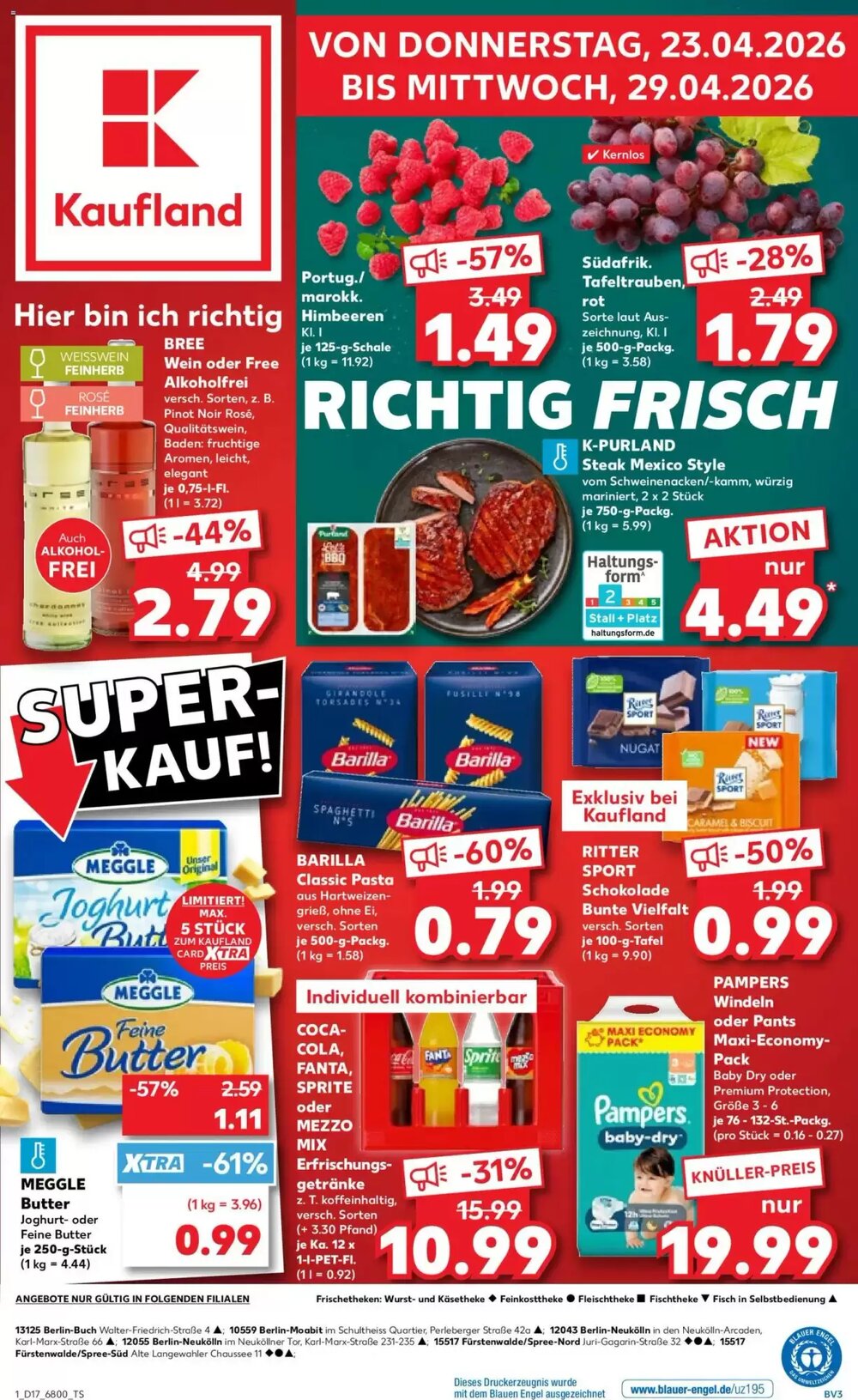 Kaufland Prospekt (ab 23.04.2026) zum Blättern - Seite 1