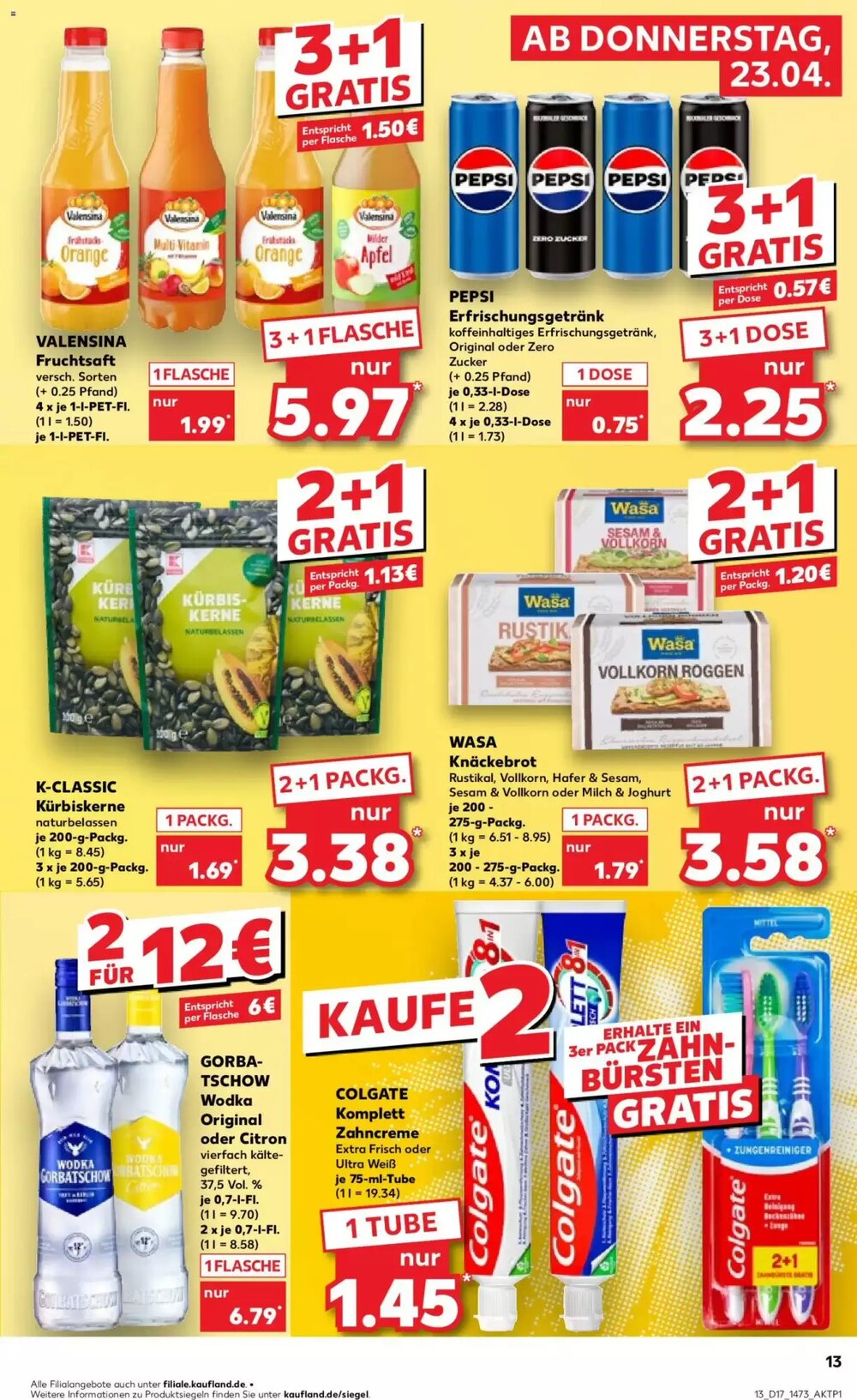 Kaufland Prospekt (ab 23.04.2026) zum Blättern - Seite 13