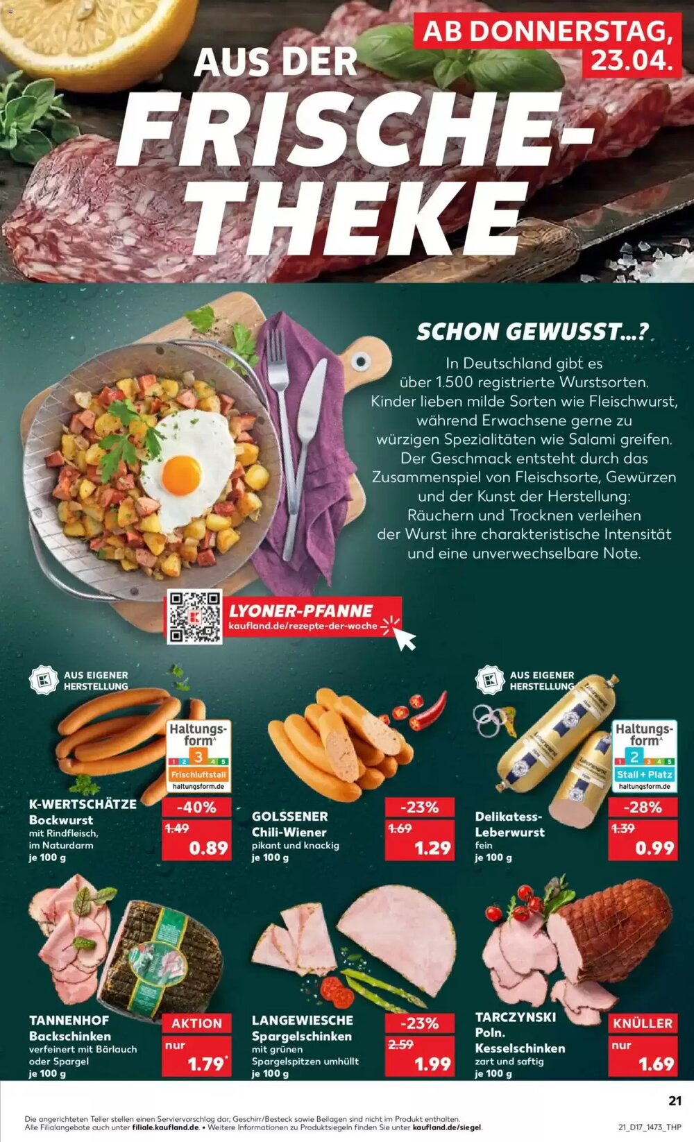 Kaufland Prospekt (ab 23.04.2026) zum Blättern - Seite 21