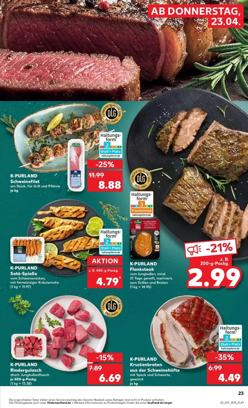 Kaufland Prospekt (ab 23.04.2026) zum Blättern - Seite 23