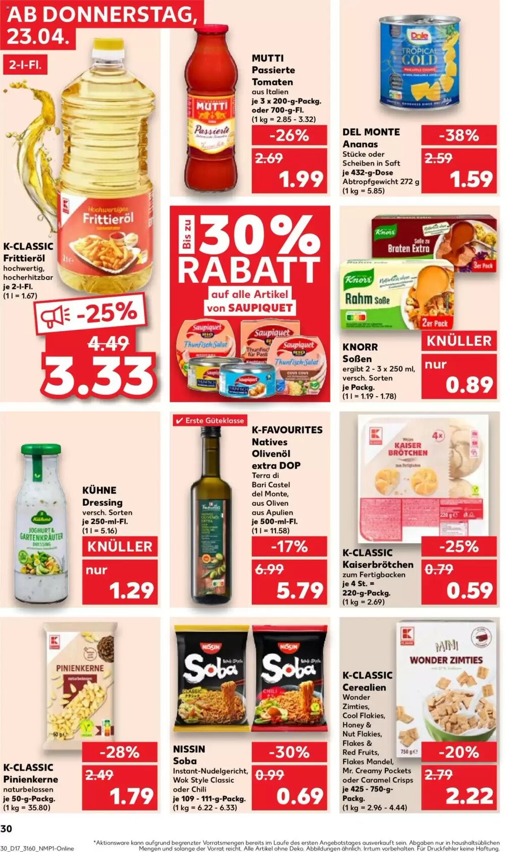 Kaufland Prospekt (ab 23.04.2026) zum Blättern - Seite 30