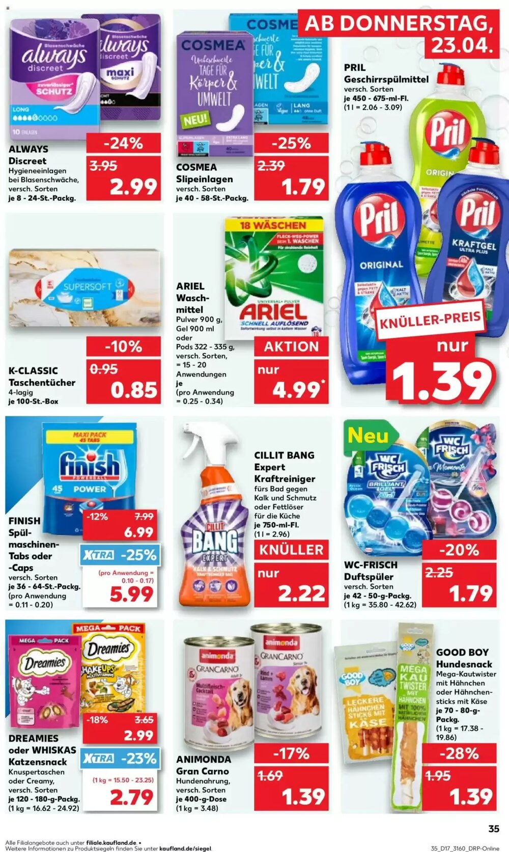 Kaufland Prospekt (ab 23.04.2026) zum Blättern - Seite 35