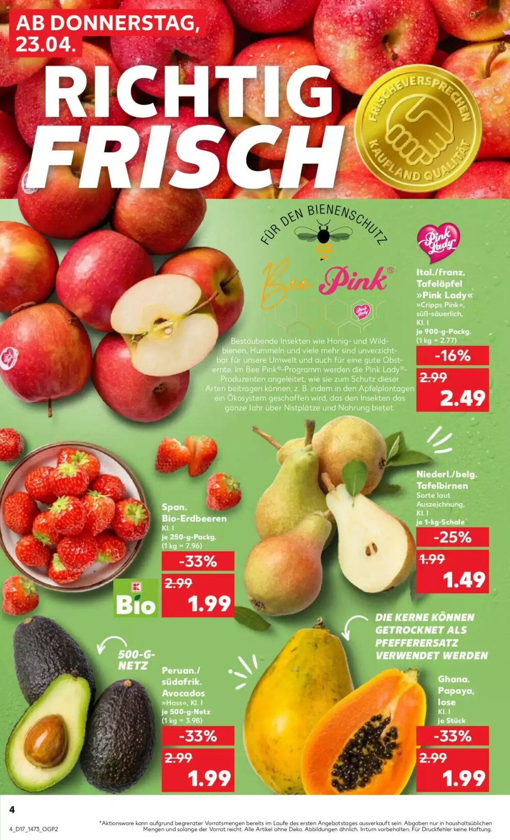 Kaufland Prospekt (ab 23.04.2026) zum Blättern - Seite 4