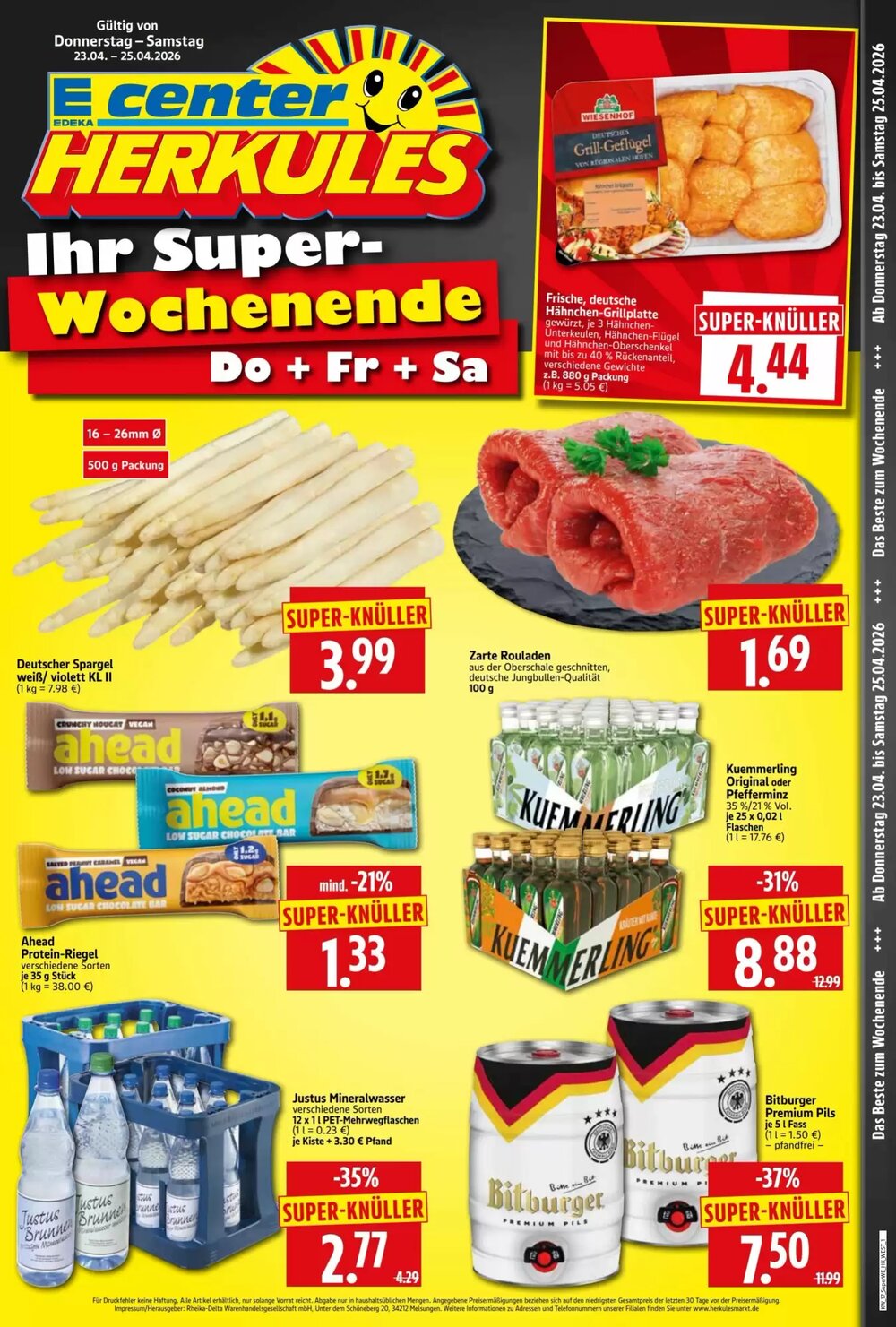 Edeka Herkules Prospekt (ab 23.04.2026) zum Blättern - Seite 1