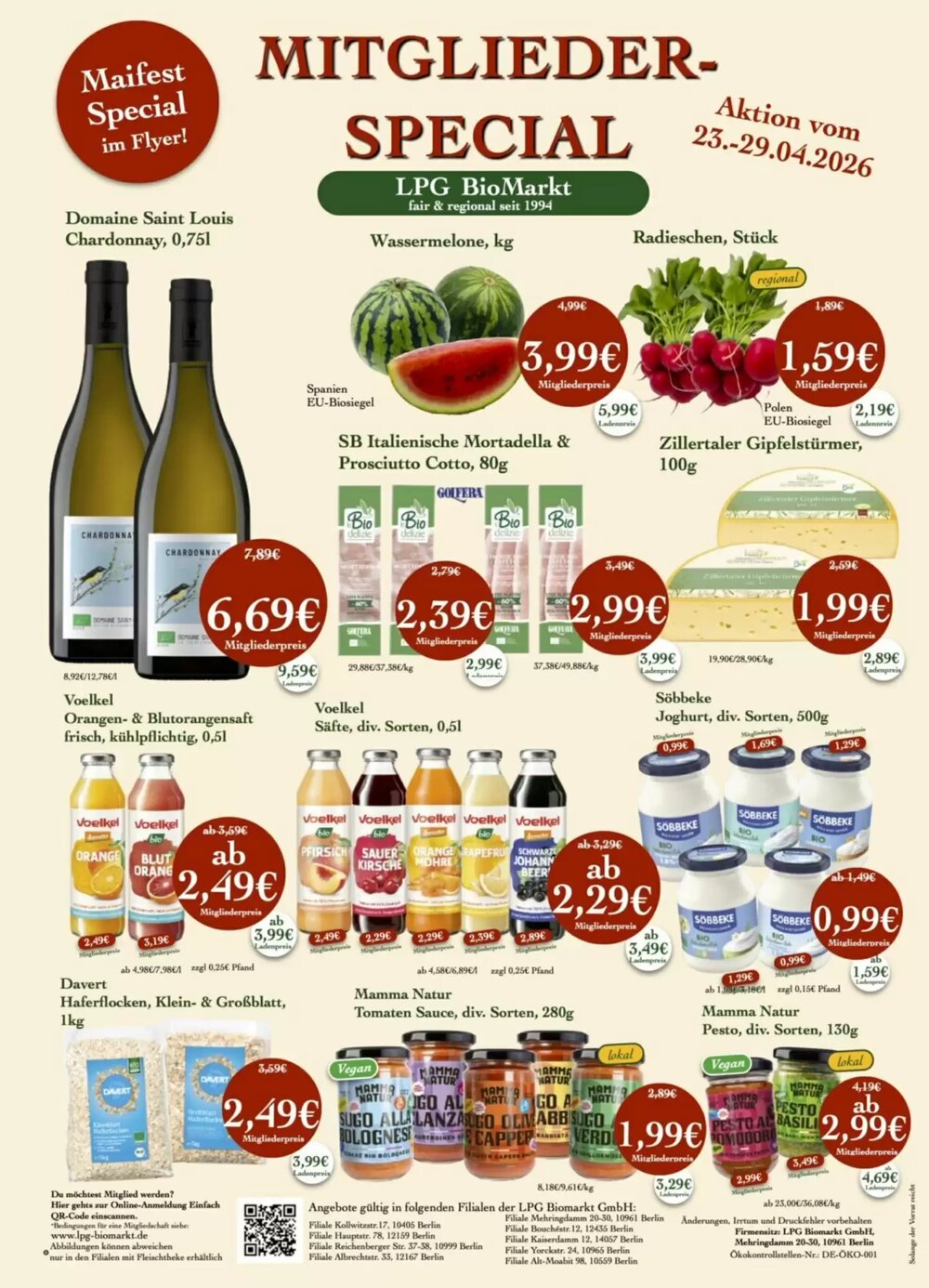 LPG Biomarkt Prospekt (ab 23.04.2026) zum Blättern - Seite 1