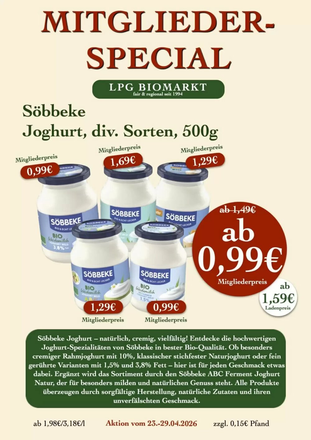 LPG Biomarkt Prospekt (ab 23.04.2026) zum Blättern - Seite 10