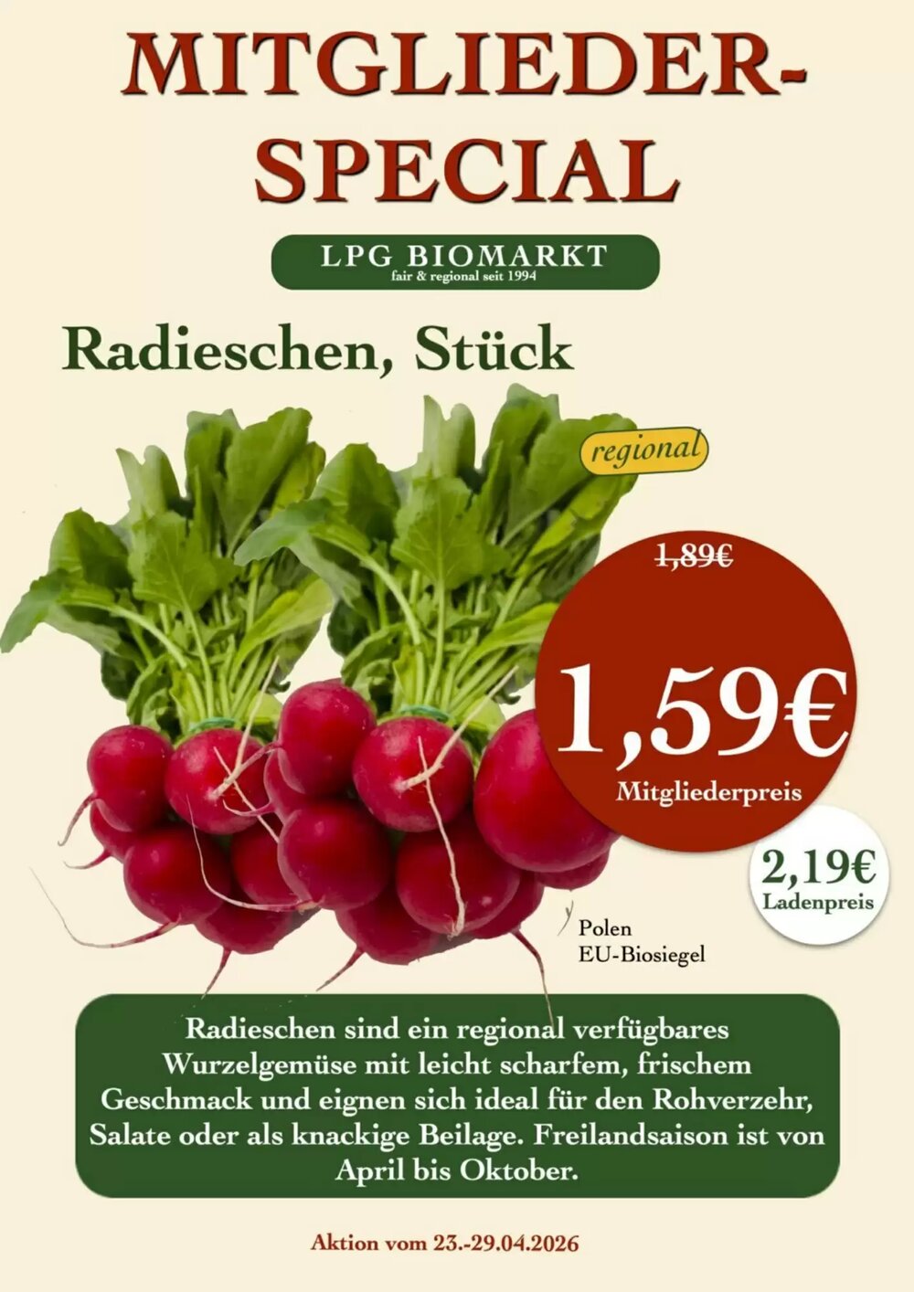 LPG Biomarkt Prospekt (ab 23.04.2026) zum Blättern - Seite 11