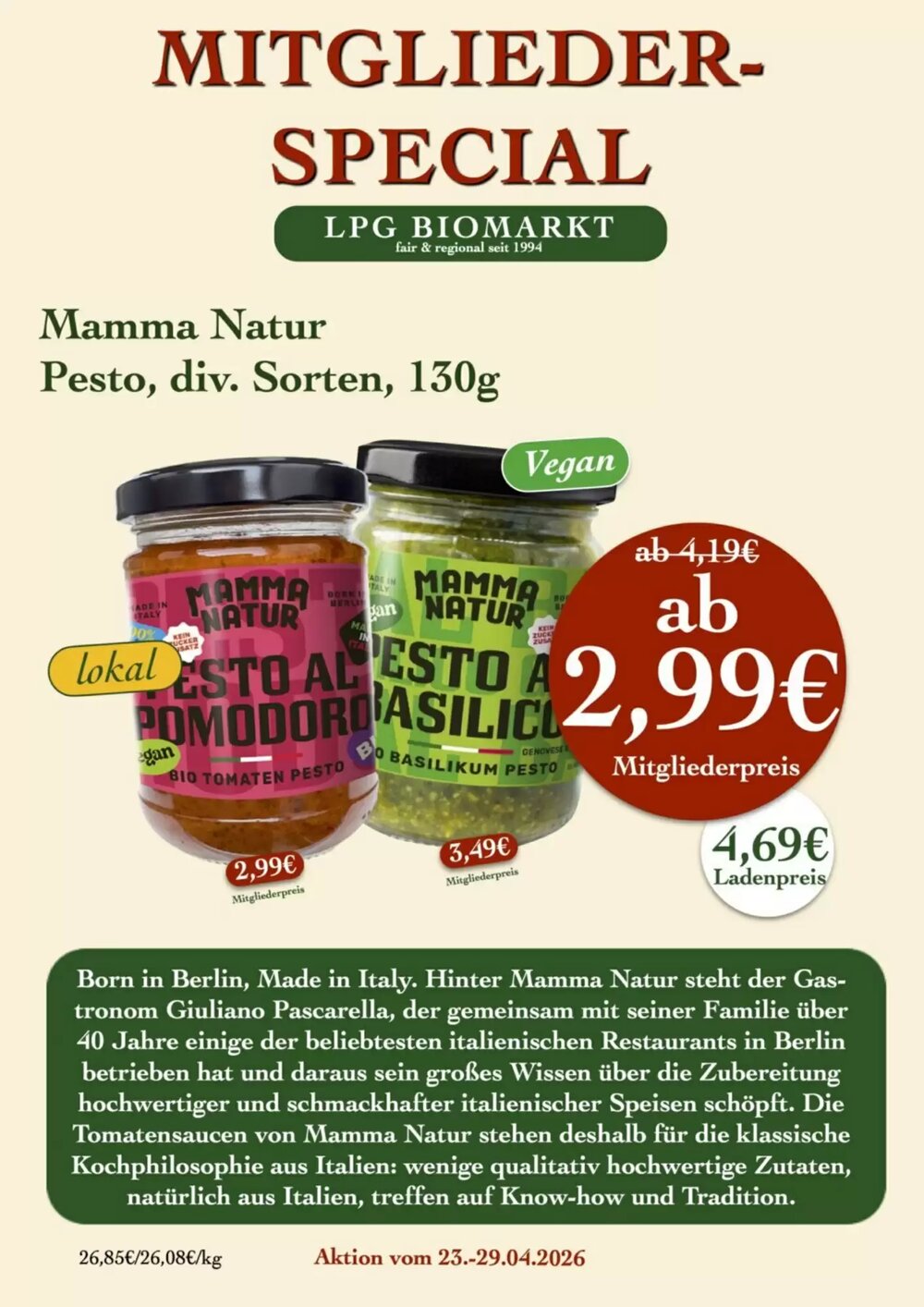 LPG Biomarkt Prospekt (ab 23.04.2026) zum Blättern - Seite 12