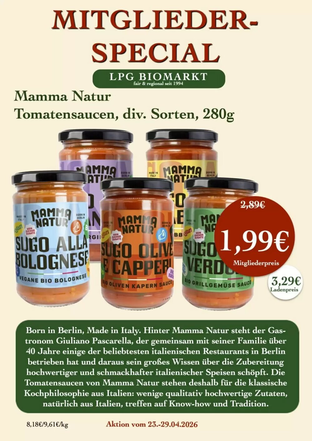 LPG Biomarkt Prospekt (ab 23.04.2026) zum Blättern - Seite 13