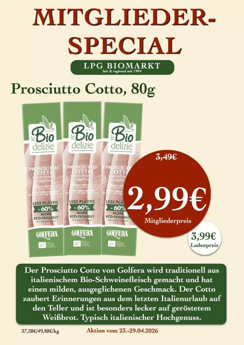 LPG Biomarkt Prospekt (ab 23.04.2026) zum Blättern - Seite 15