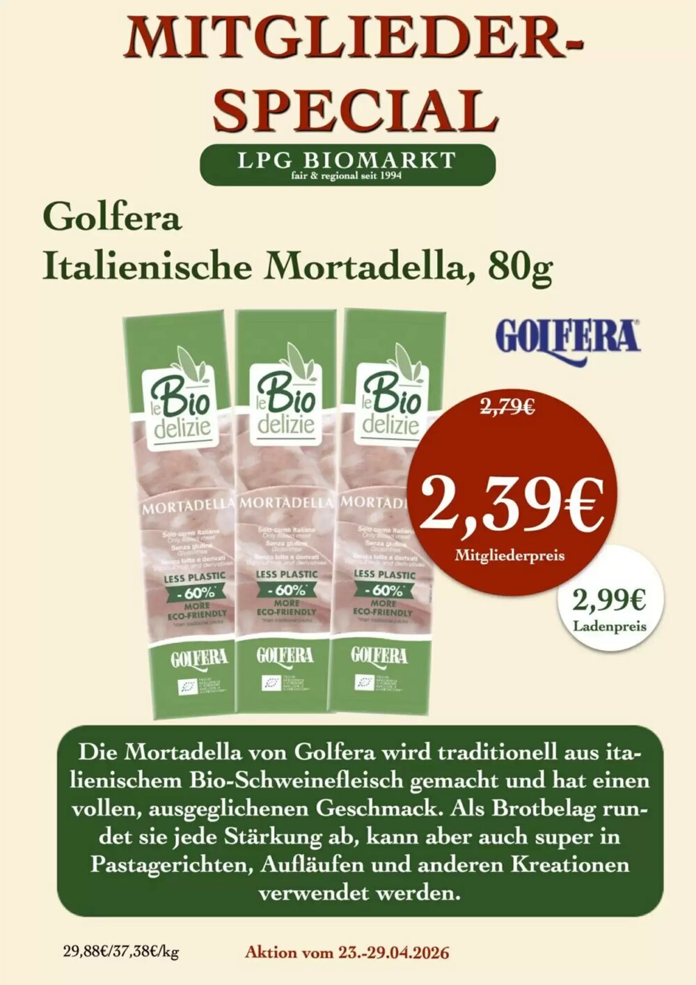 LPG Biomarkt Prospekt (ab 23.04.2026) zum Blättern - Seite 16