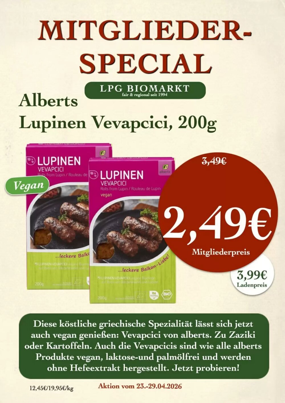 LPG Biomarkt Prospekt (ab 23.04.2026) zum Blättern - Seite 20