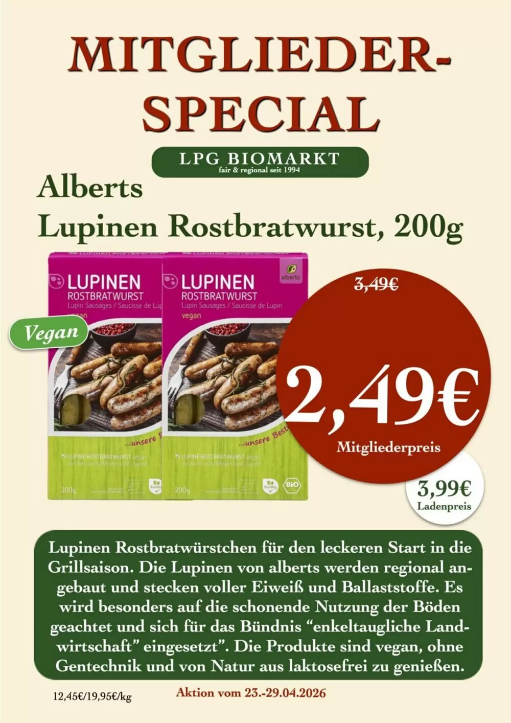 LPG Biomarkt Prospekt (ab 23.04.2026) zum Blättern - Seite 21