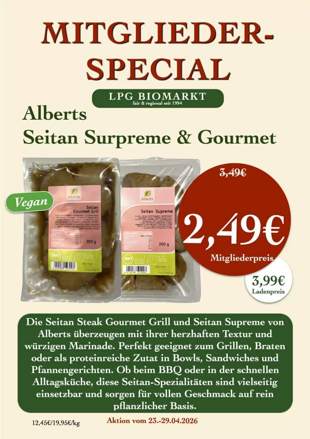 LPG Biomarkt Prospekt (ab 23.04.2026) zum Blättern - Seite 22