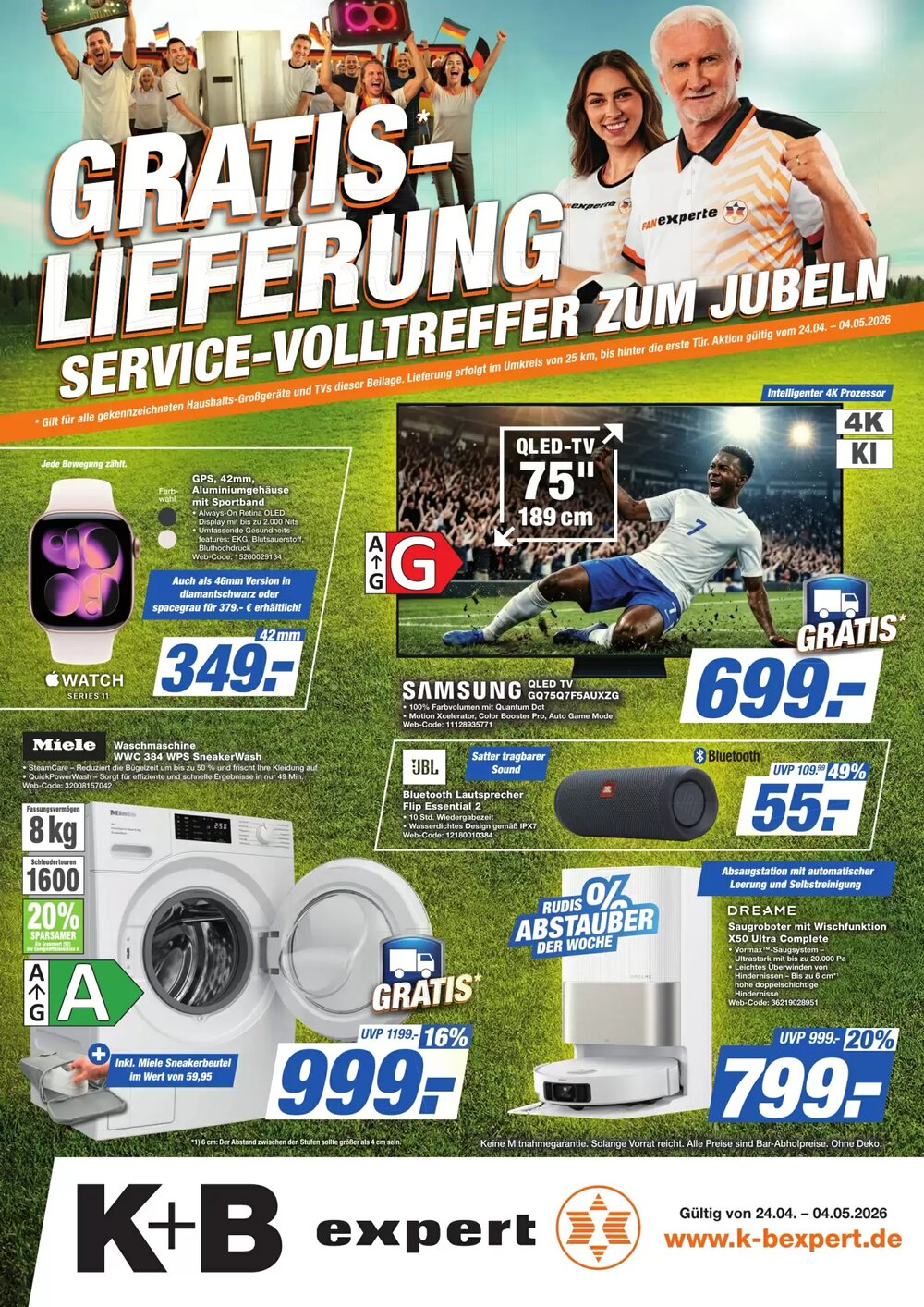 K+B Expert Prospekt (ab 24.04.2026) zum Blättern - Seite 1