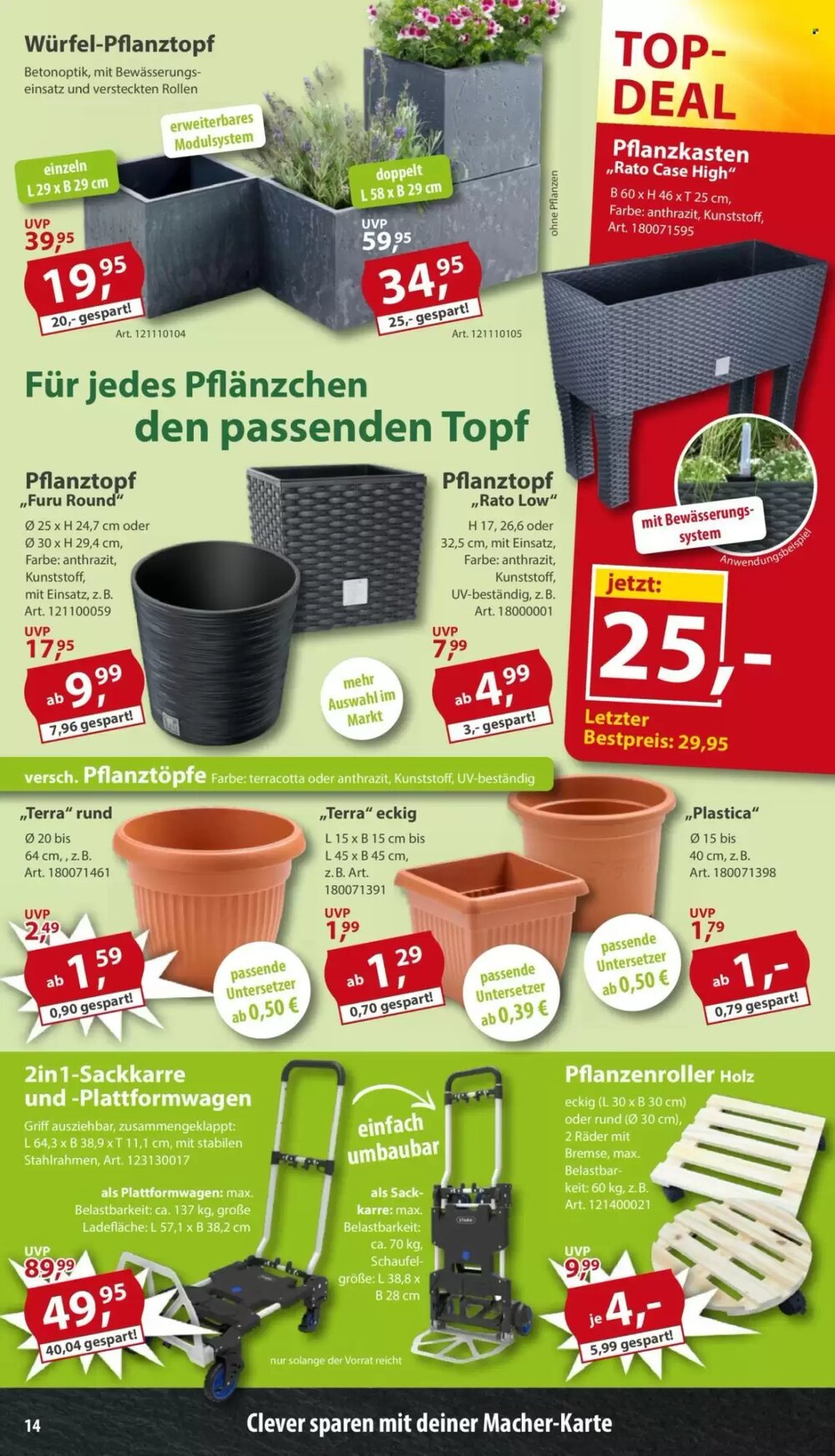 Sonderpreis Baumarkt Prospekt (ab 25.04.2026) zum Blättern - Seite 14